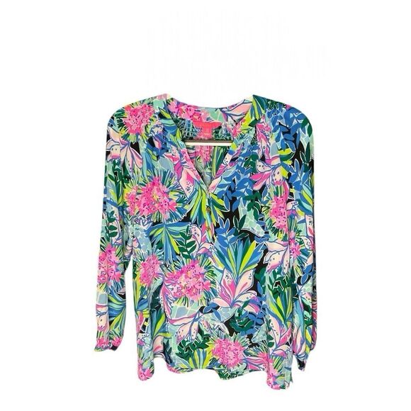 Lilly Pulitzer Tops - Lilly Pulitzer Elsa Top Size S